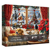 Christmas Living Room Jigsaw Puzzle 1000 Pieces
